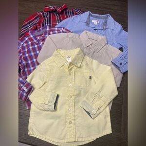 Bundle of boys dressy button down shirts size 2T